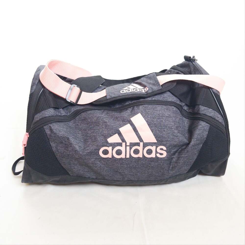Adidas Team Issue 2 Medium Duffel Bag Heather Grey Pink